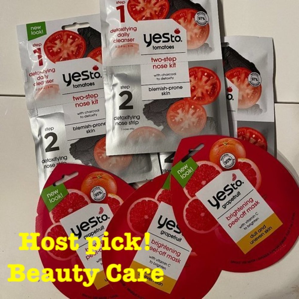Say Yes to Grapefruit Masks (3) /Say Yes to‎ Tomatoes 2-Step Nose Kit (3) / NEW